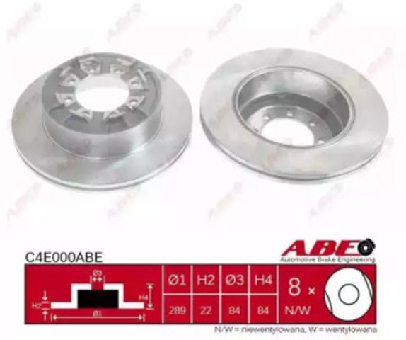 Задний тормозной диск C4E000ABE ABE