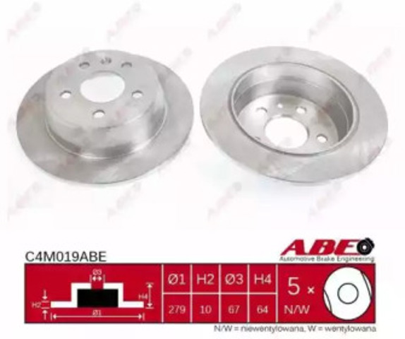 Дисковый тормоз C4M019ABE ABE