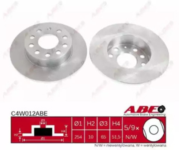 Задний дисковый тормоз C4W012ABE ABE