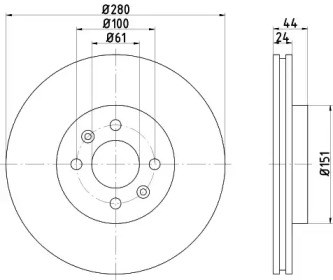 DF4110 Передние тормозные диски купить Чернигов