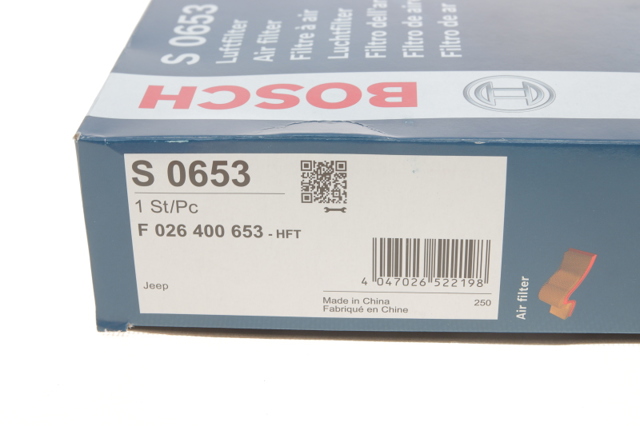 BOSCH F026400653 Фильтр воздушный в наличии Харьков