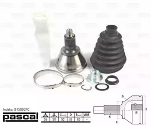 G1S002PC ШРУС наружный передний купить Кривой Рог