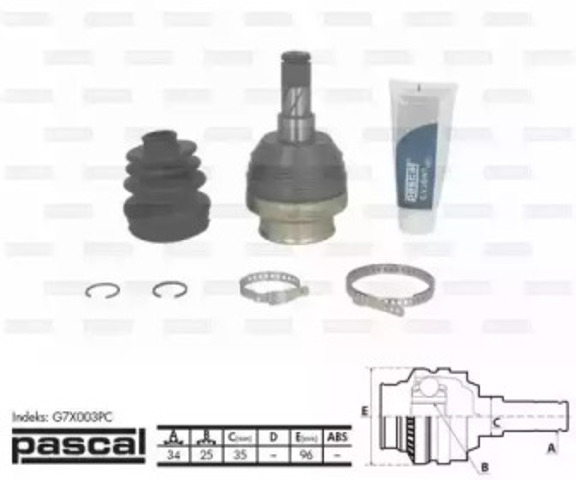 Внутренняя граната G7X003PC PASCAL