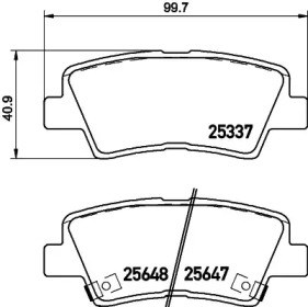 GDB3494 Задние тормозные колодки купить Чернигов