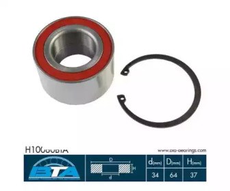 Ступичный подшипник передний H10080BTA BTA