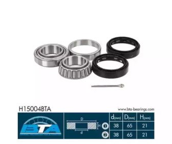 BTA H15004BTA Подшипник ступицы передней в наличии Тернополь