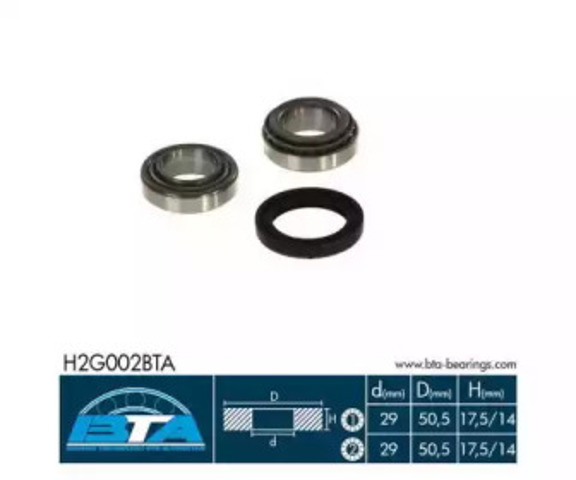 BTA H2G002BTA Подшипник задней ступицы в наличии Николаев