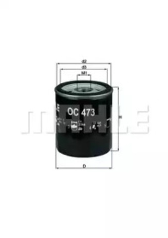 OC473 MAHLE Фильтр масляный купить в Днепр