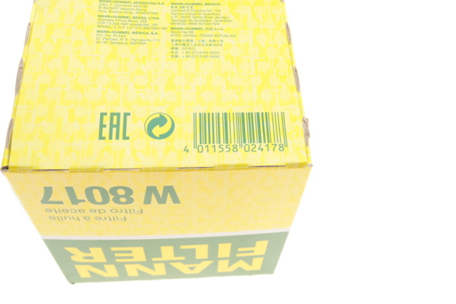 MANN W8017 Масляный фильтр в наличии Хмельницкий