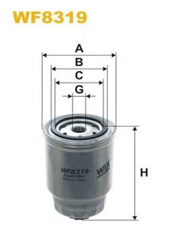 WF8319 Фильтр топливный купить Днепр
