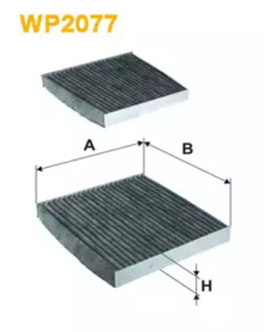 WP2077 WIX Фильтр салона купить в Житомир