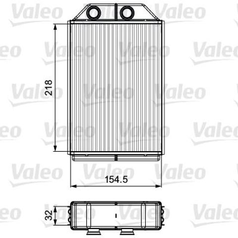 VALEO 811530 Радиатор печки в наличии Днепр