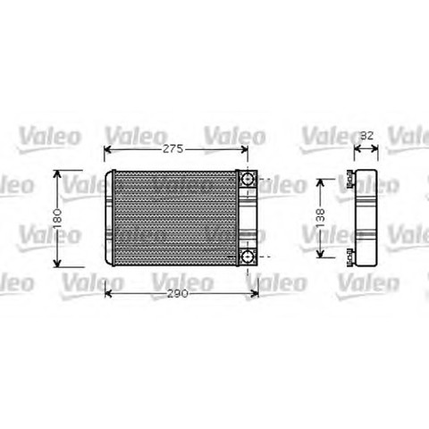 VALEO 812321 Радиатор печки в наличии Сумы