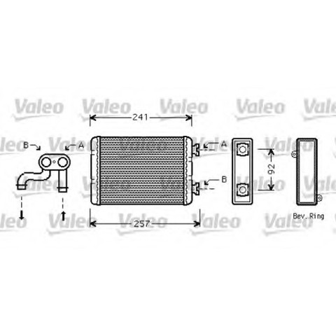 812360 VALEO Радиатор печки купить в Кривой Рог