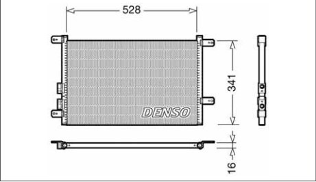 DENSO DCN01003 Радиатор кондиционера в наличии Ирпень