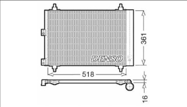 DENSO DCN07006 Радиатор кондиционера в наличии Ирпень