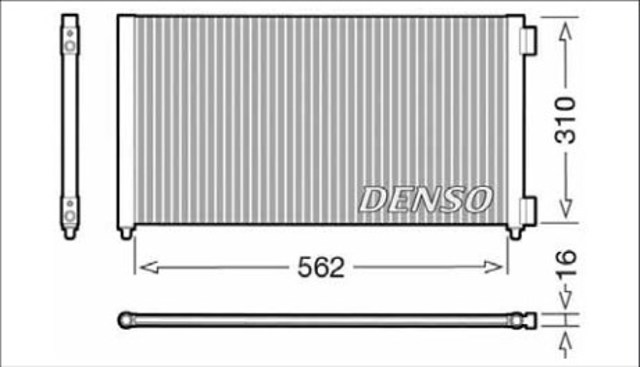 DCN09102 DENSO Радиатор кондиционера купить в Хмельницкий