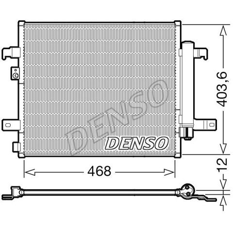 DCN09124 DENSO Радиатор кондиционера купить в Днепр