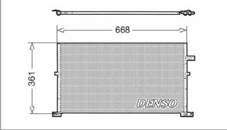 DENSO DCN10013 Радиатор кондиционера в наличии Черновцы