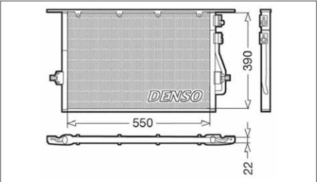 DENSO DCN10014 Радиатор кондиционера в наличии Павлоград