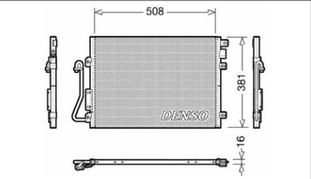 DENSO DCN37001 Радиатор кондиционера в наличии Ужгород