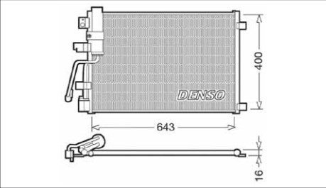 DCN46003 Радиатор кондиционера купить Сумы