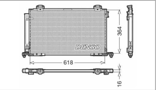 DENSO DCN50015 Радиатор кондиционера в наличии Днепр