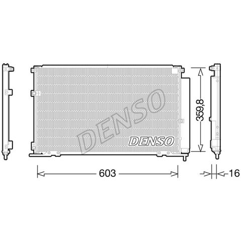 DCN50047 DENSO Радиатор кондиционера купить в Ужгород