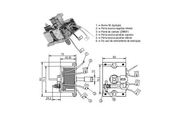 ZM2902 Втягивающее реле стартера купить Черкассы
