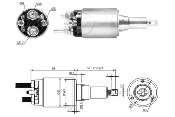 ZM3639 Втягивающее реле стартера купить Днепр