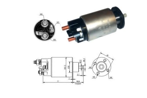 ZM3993 Втягивающее реле стартера купить Черновцы