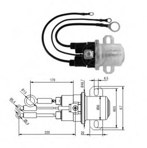 ZM5408 Реле втягивающее стартера купить Черкассы