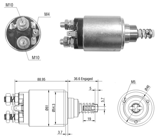 ZM8640 ZM Реле втягивающее стартера купить в Черновцы