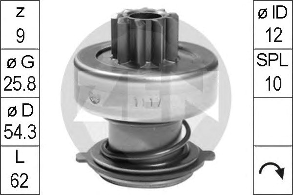 ZEN ZN1117 Бендикс стартера в наличии Чернигов