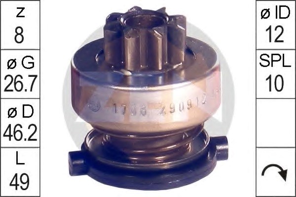 ZN1708 Бендикс стартера купить Киев
