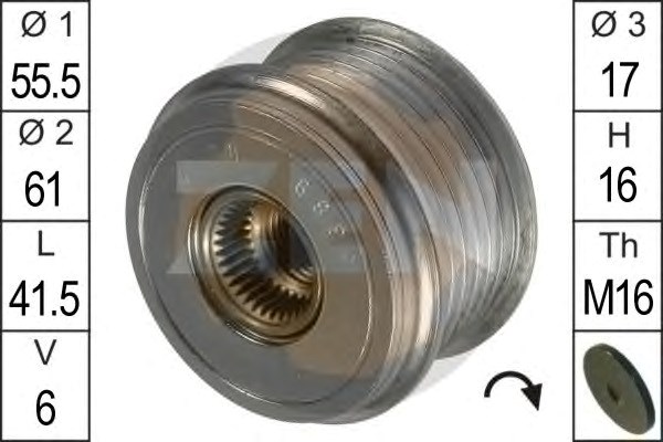 ZN5389 ZEN Шкив генератора купить в Тернополь