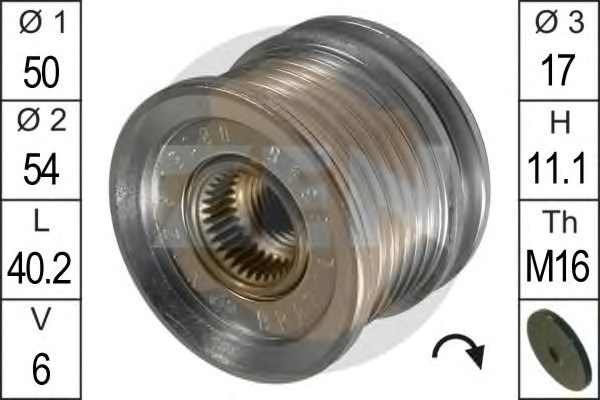 ZN5395 Шкив генератора купить Харьков