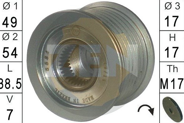 ZEN ZN5584 Шкив генератора в наличии Винница
