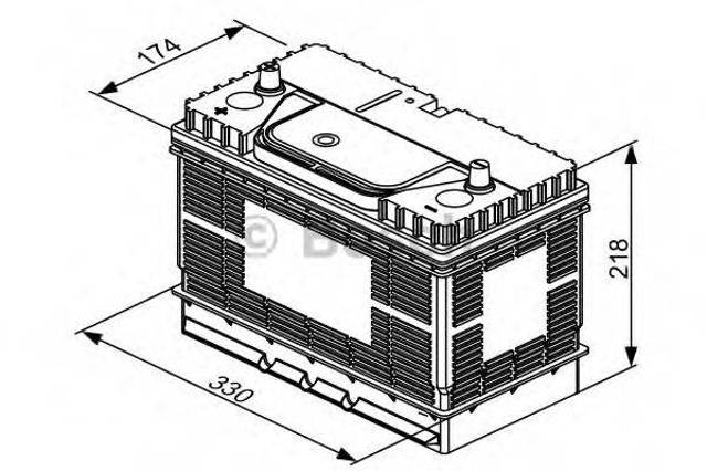 Батарея аккумуляторная 0092T30500 BOSCH