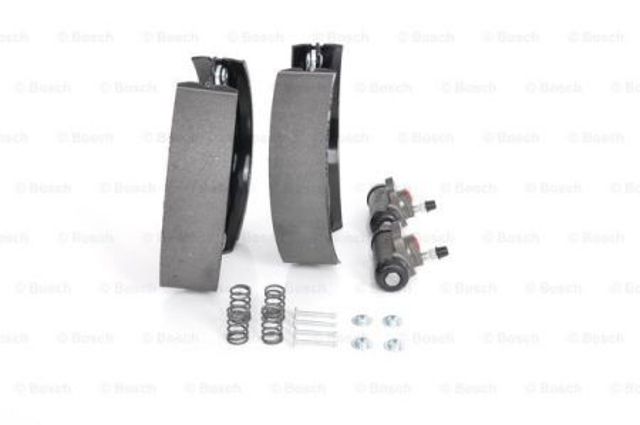 0204114582 BOSCH Колодки тормозные задние барабанные, в сборе с цилиндрами, комплект купить в Полтава