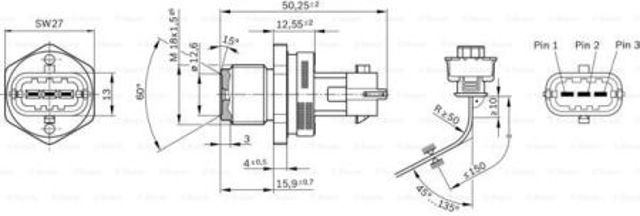 Манометры 0281002937 BOSCH