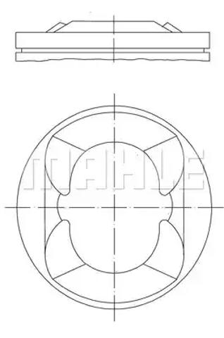 Поршень в сборе 081PI00110000 MAHLE