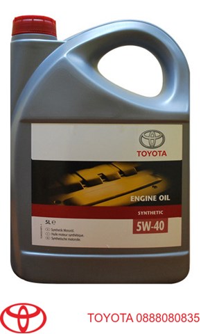 Олива моторна toyota engine oil synthetic 5w-40, 5л 0888080835
