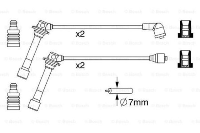 BOSCH 0986357241 Высоковольтные провода в наличии Тернополь