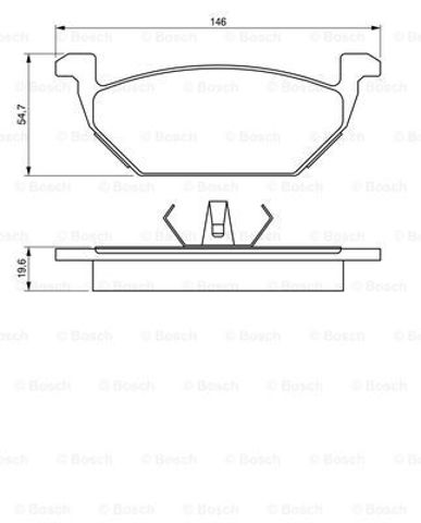 BOSCH 0986424364 Передние тормозные колодки в наличии Чернигов