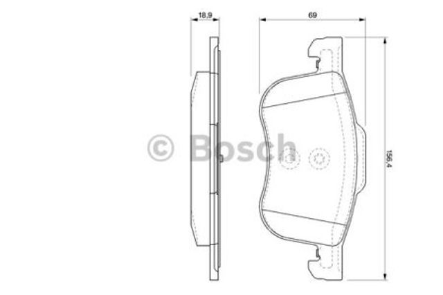 BOSCH 0986424540 Передние тормозные колодки в наличии Хмельницкий