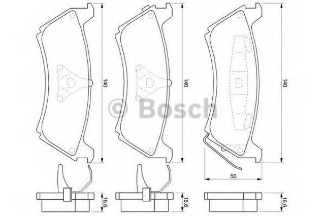 Колодки тормозные задние, дисковые 0986424648 BOSCH