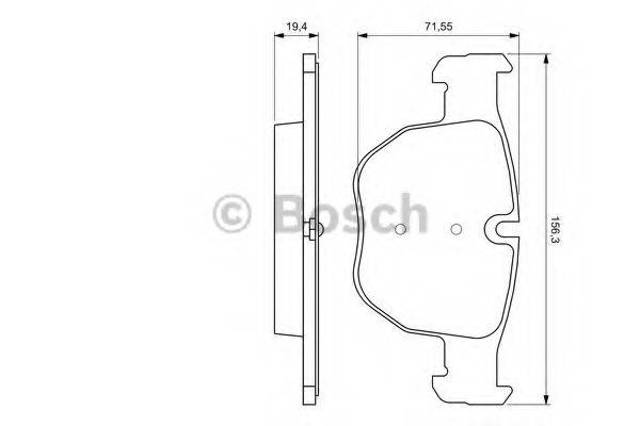 Колодки тормозные 0986424687 BOSCH