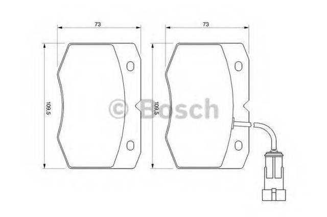 Тормозные колодки 0986424768 BOSCH