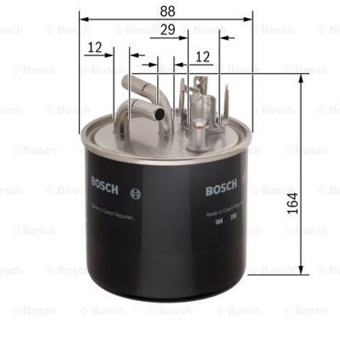 Фильтр тонкой очистки топлива 0986450509 BOSCH